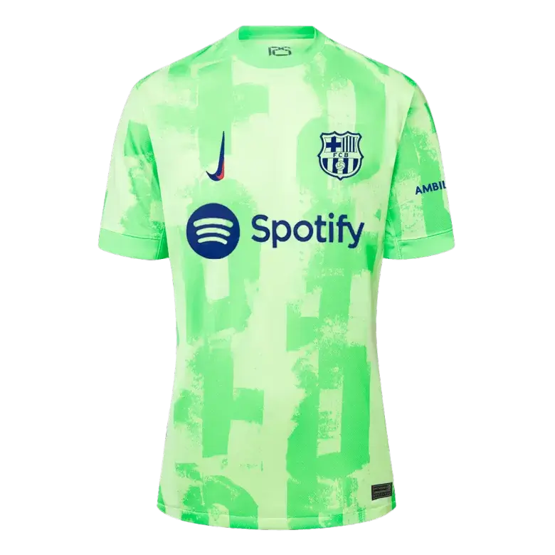 Fans Galaxy | Barcelona GAVI #6 2024/25 Jersey Third Away Edition - Spotify Logo and Text | €31.99