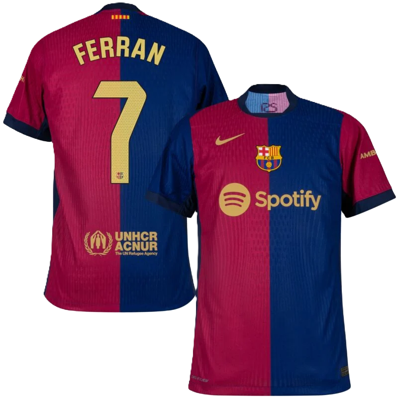 Barcelona FERRAN #7 2024-25 Jersey Home Edition- Spotify Full Logo