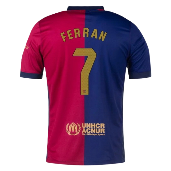 Barcelona FERRAN #7 2024-25 Jersey Home Edition- Spotify Full Logo
