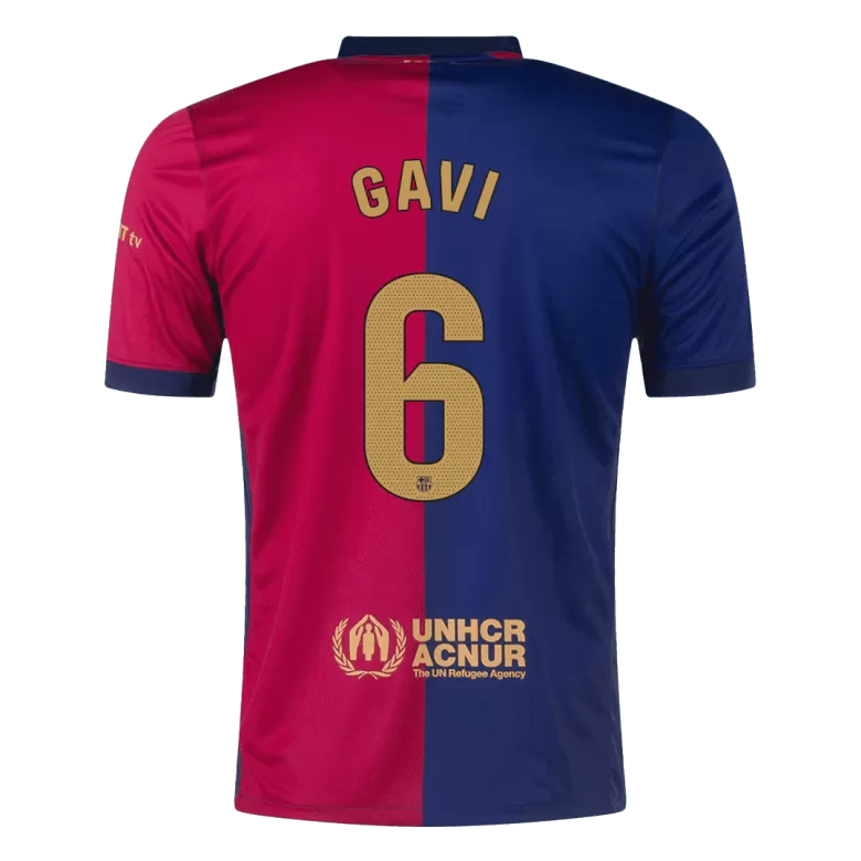 Barcelona GAVI #6 2024-25 Jersey Home Edition - Spotify Logo Only