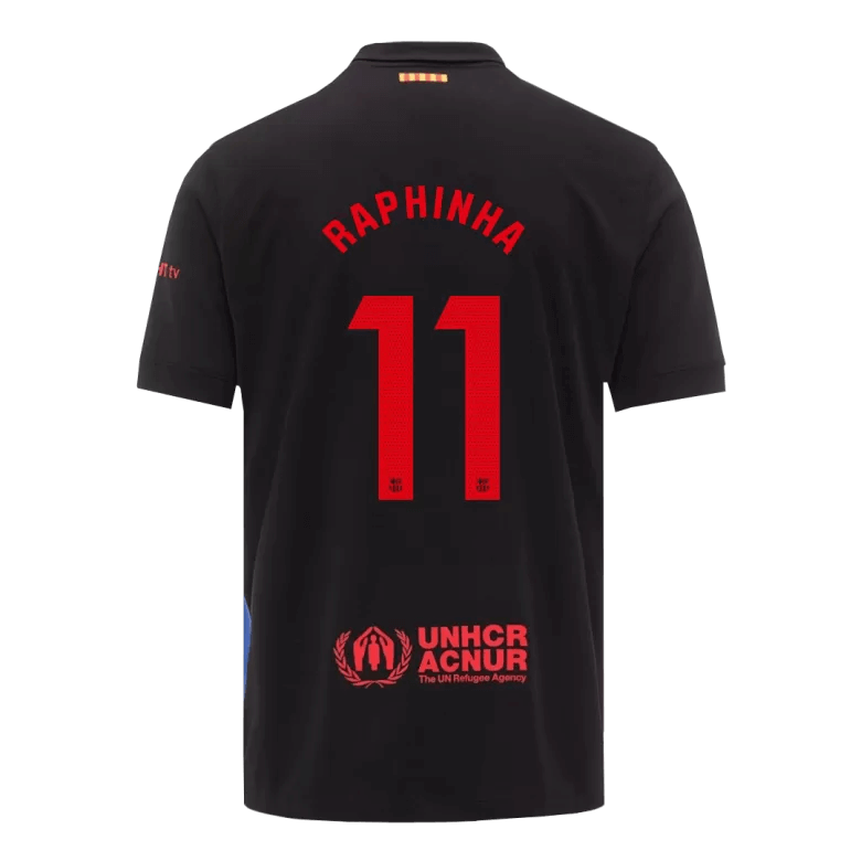 Fans Galaxy | Barcelona RAPHINHA #11 2024/25 Jersey Away Edition - Spotify Logo and Text | €31.99