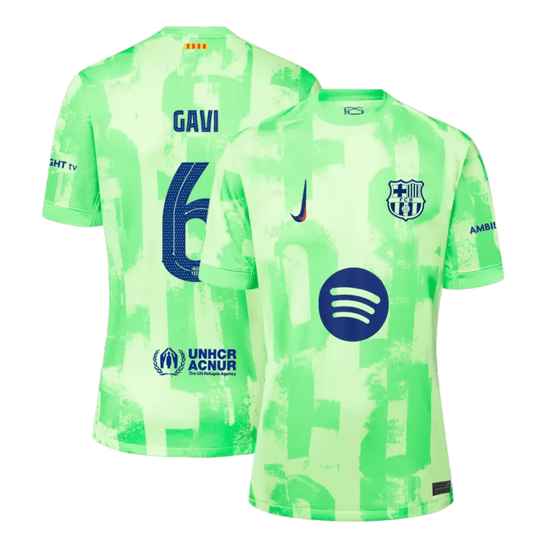 Fans Galaxy | Barcelona GAVI #6 2024/25 Jersey Third Away Edition - Spotify Logo Only | €31.99