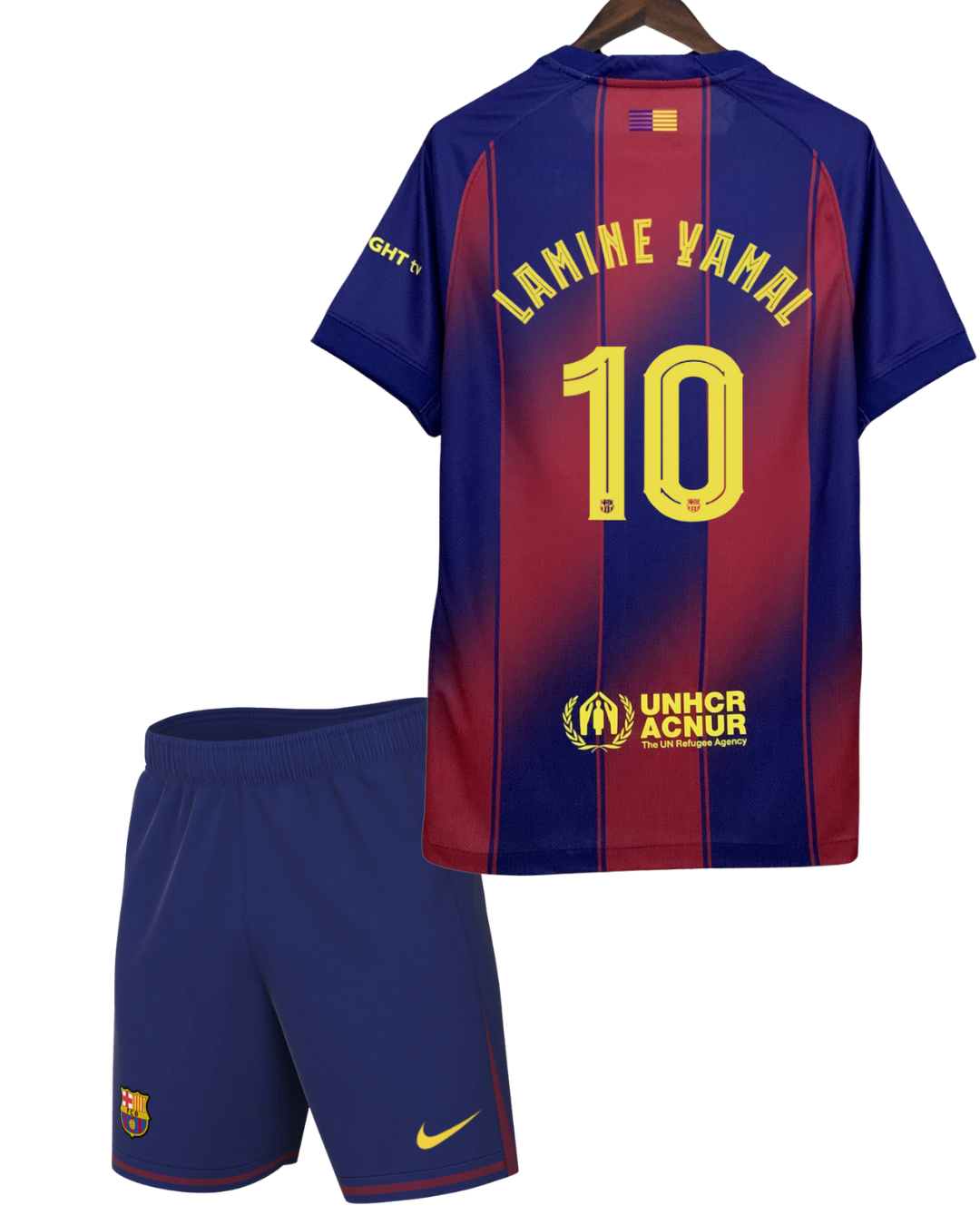 Barcelona LAMINE YAMAL #10 2025/26 Home Edition Kit - Spotify Full Logo