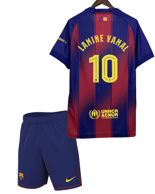 Barcelona LAMINE YAMAL #10 2025/26 Home Edition Kit - Spotify Full Logo