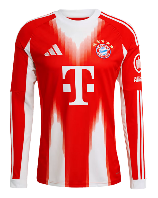 Bayern Munchen 2025/26 Long Sleeve Jersey Home Edition