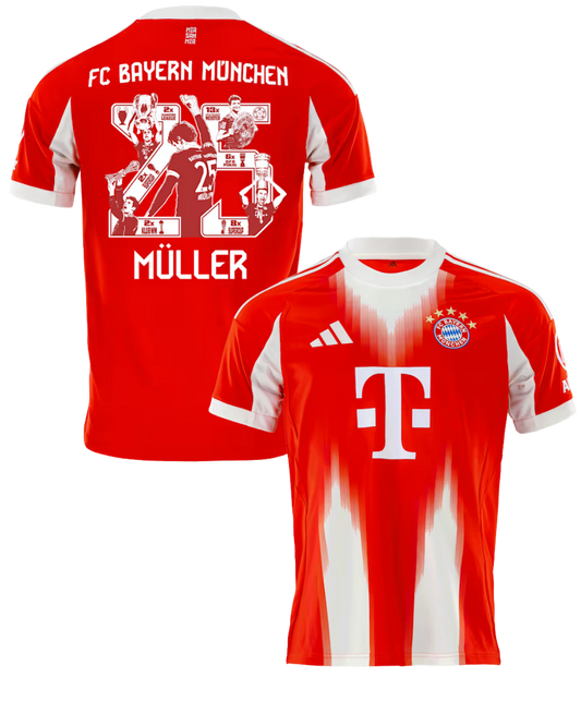 Bayern Munchen MULLER #25 Special 2025/26 Jersey Home Edition