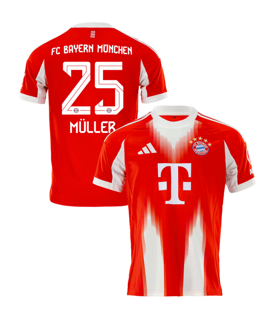 Bayern Munchen MULLER #25 2025/26 Jersey Home Edition