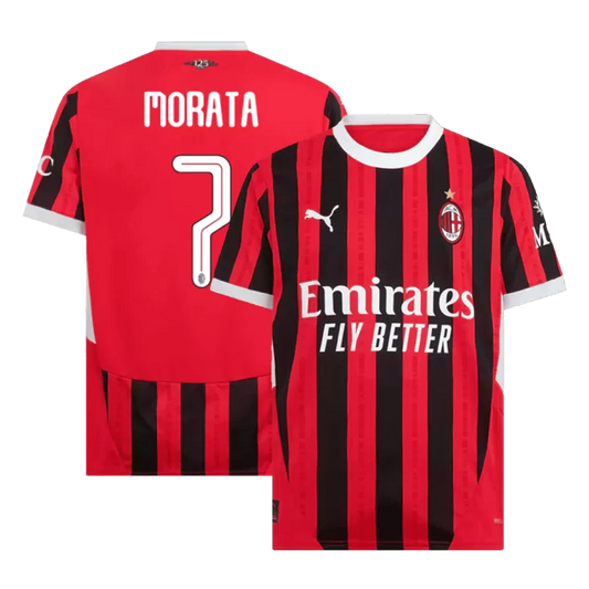 AC Milan MORATA #7 2024/25 Jersey Home Edition