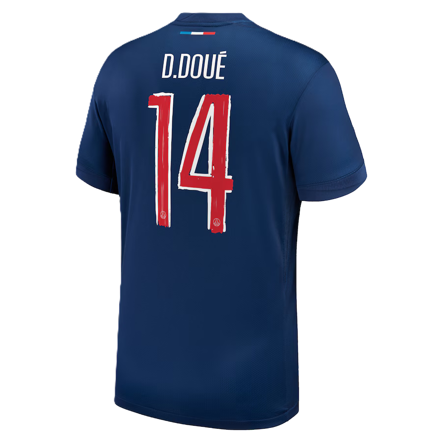 Paris Saint Germain Desire Doue #14 2024/25 Jersey Home Edition - Cup Printing