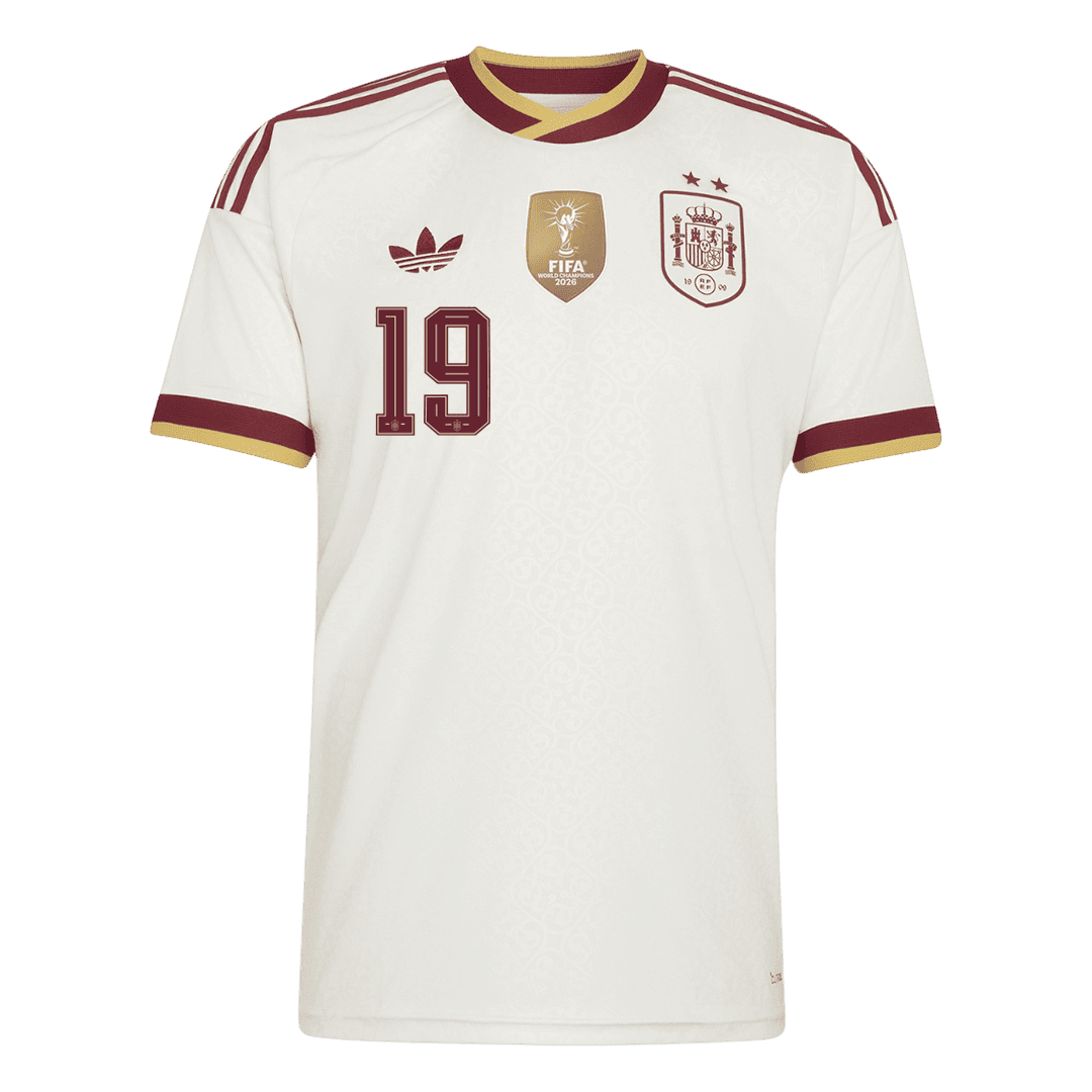 Spain YAMAL #19 2026 World Cup Away Edition Jersey Champions