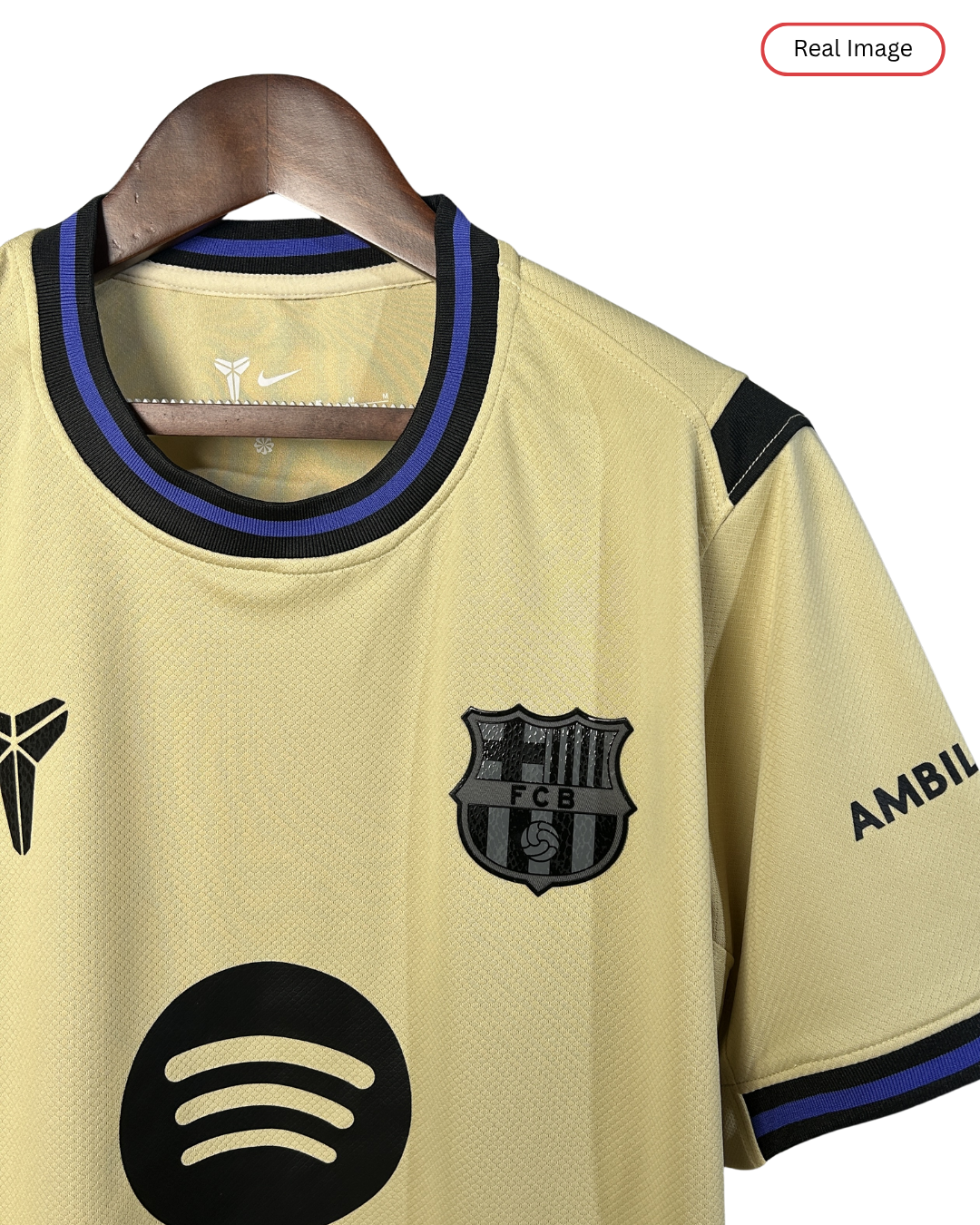 Barcelona GAVI #6 2025/26 Jersey Away Edition Kobe Bryant - Spotify Logo Only