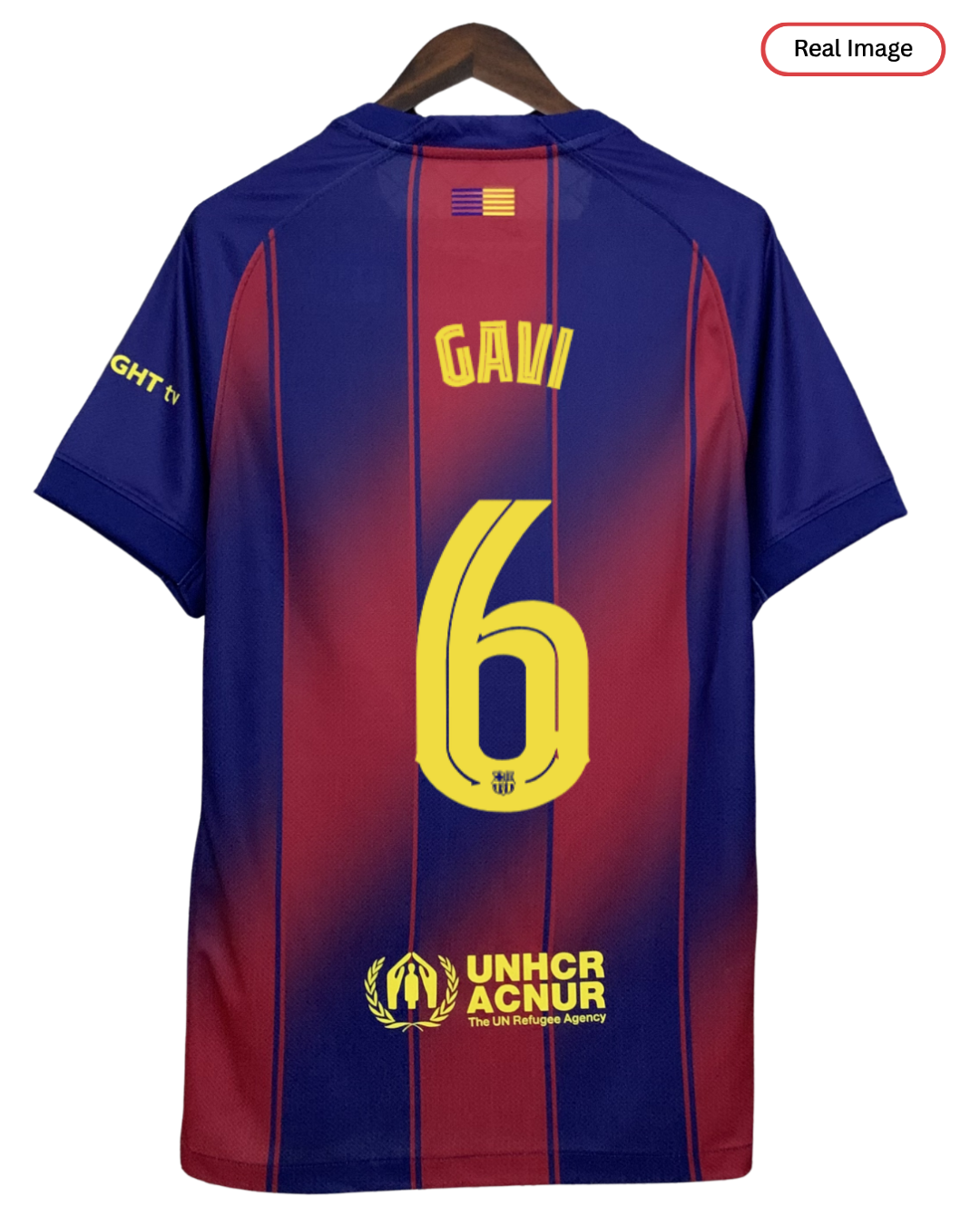Barcelona GAVI #6 2025/26 Jersey Home Edition - Spotify Logo Only