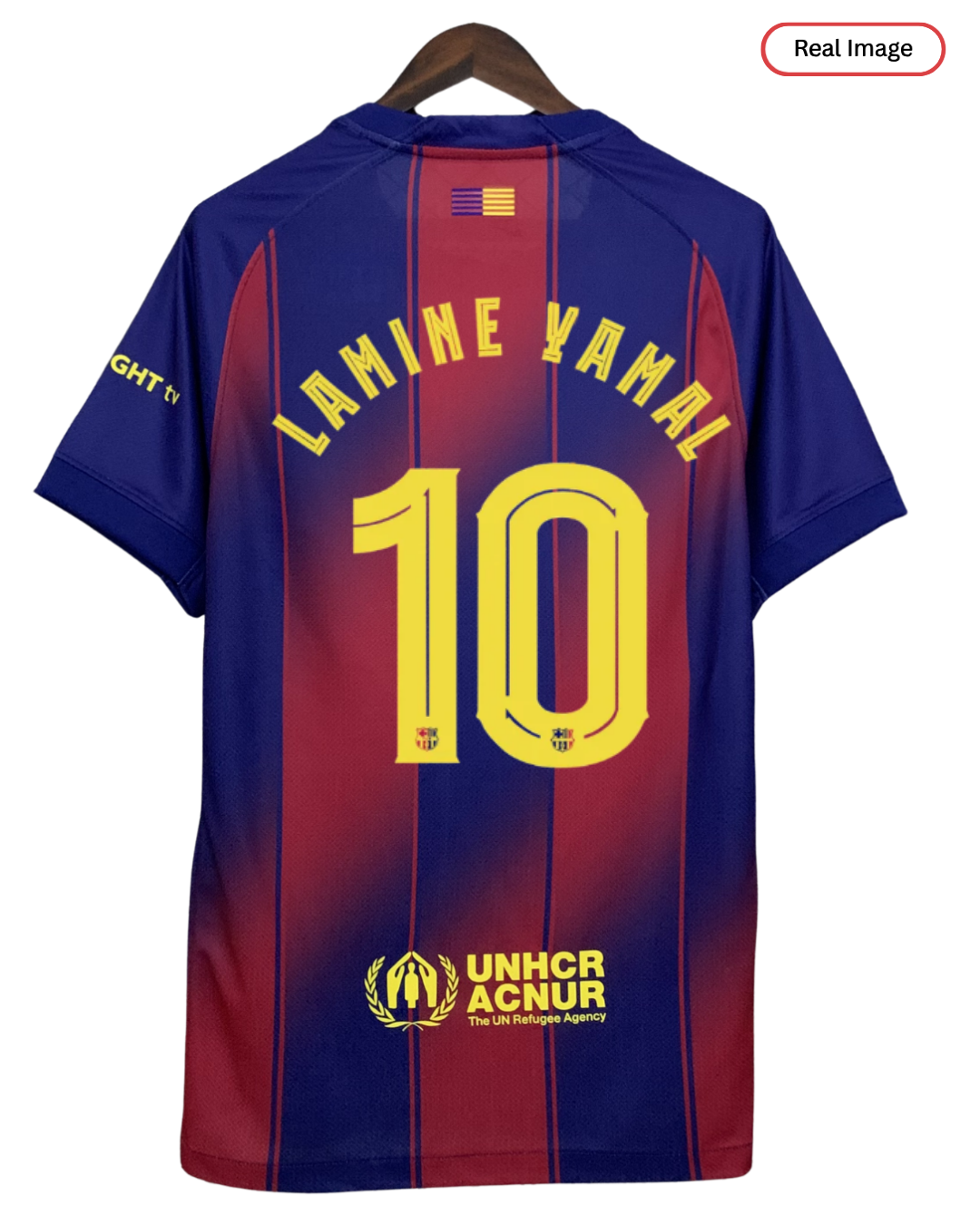Barcelona LAMINE YAMAL #10 2025/26 Jersey Home Edition - Spotify Full Logo