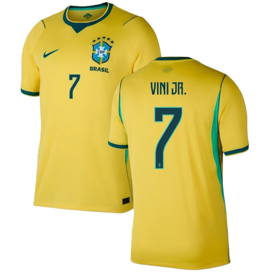 Brazil VINI JR. #7 2026 World Cup Home Jersey