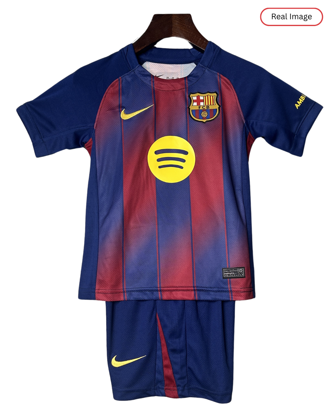 Kids Barcelona 2025/26 Home Edition Spotify Logo only - Kit
