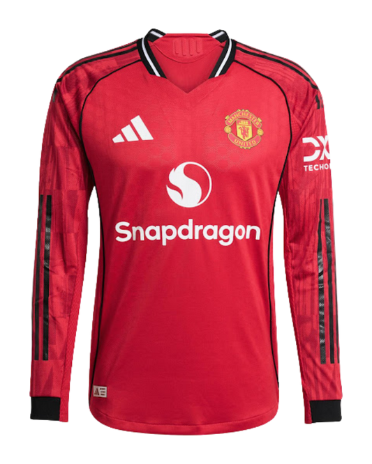 Manchester United 2025/26 Long Sleeve Jersey Home Edition