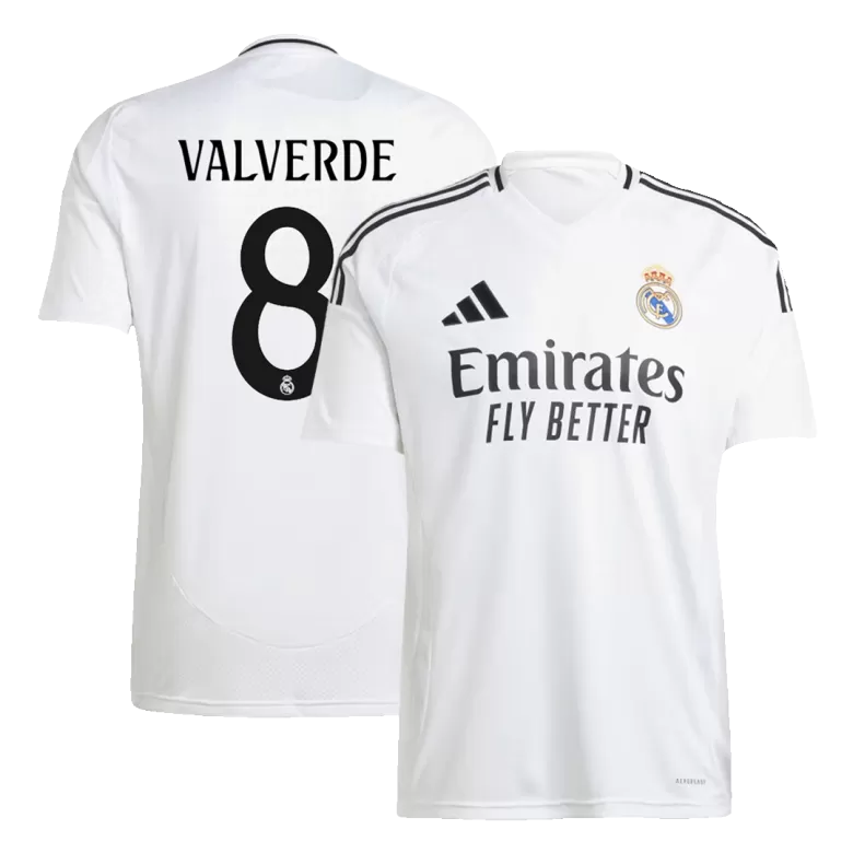 Real Madrid VALVERDE #8 2024/25 Jersey Home Edition