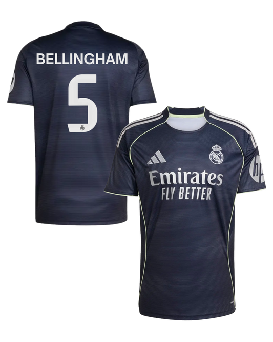 Real Madrid BELLINGHAM #5 2025/26 Jersey Away Edition