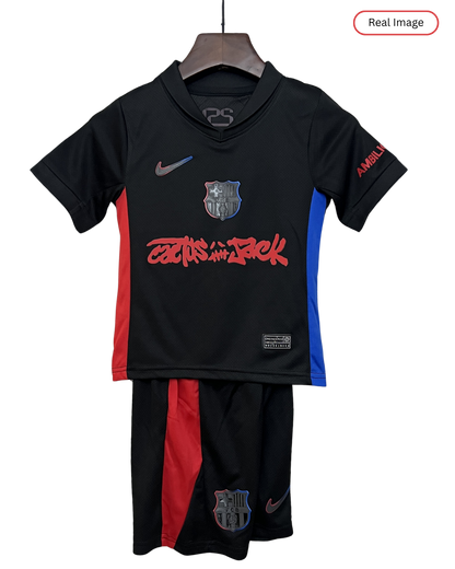 Kids Barcelona 2025 Away Edition Travis Scott - Kit