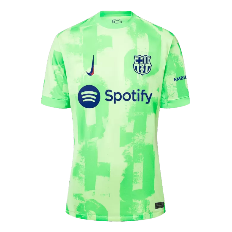 Barcelona RAPHINHA #11 2024/25 Jersey Third Away Edition - Spotify Logo and Text