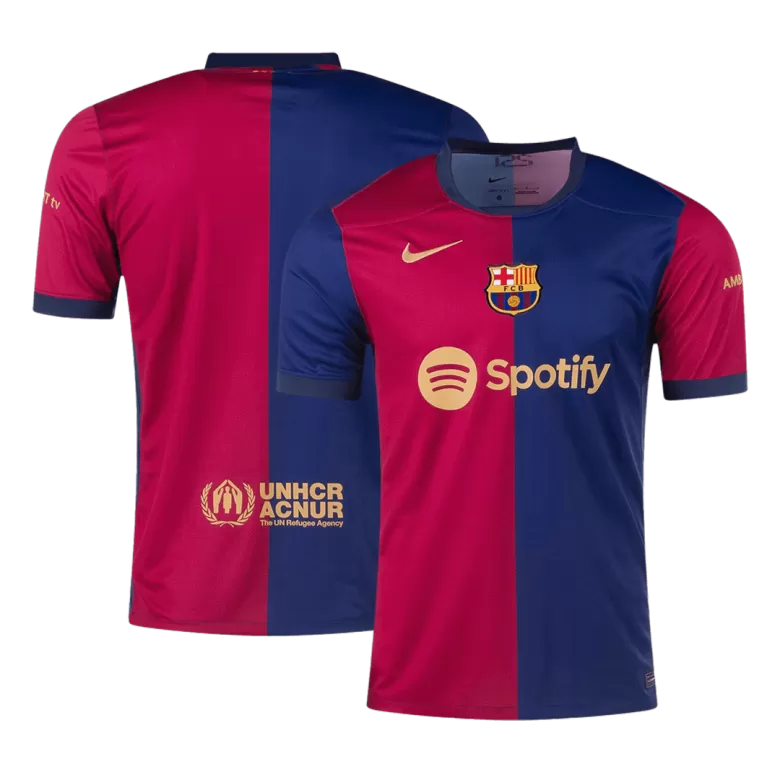 Barcelona 2024/25 Jersey Home Edition - Spotify Logo and Text