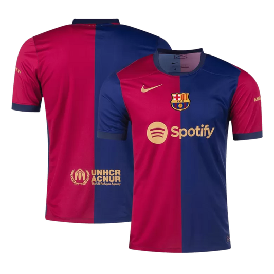 Barcelona 2024/25 Jersey Home Edition - Spotify Logo and Text