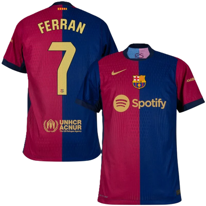 Barcelona FERRAN #7 2024-25 Jersey Home Edition- Spotify Full Logo