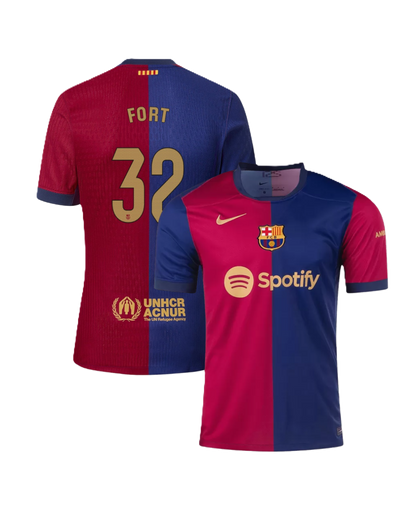 Barcelona H. Fort #32 2024-25 Jersey Home Edition - Spotify Logo Only