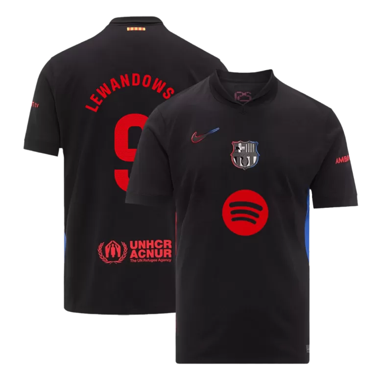 Barcelona LEWANDOWSKI #9 2024/25 Jersey Away Edition - Spotify Logo Only