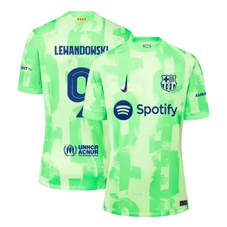 Barcelona LEWANDOWSKI #9 2024/25 Jersey Third Away Edition - Spotify Full Logo