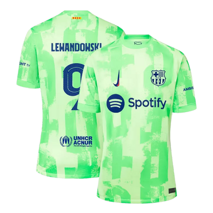 Barcelona LEWANDOWSKI #9 2024/25 Jersey Third Away Edition - Spotify Full Logo