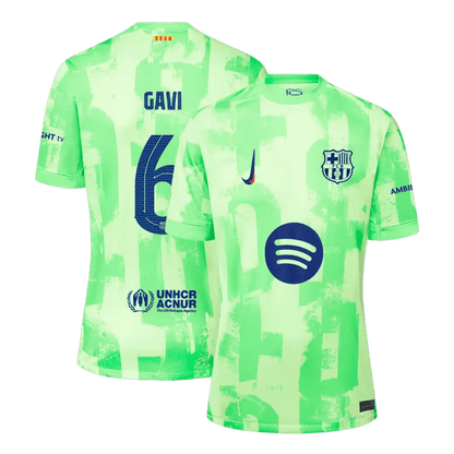 Fans Galaxy | Barcelona GAVI #6 2024/25 Jersey Third Away Edition - Spotify Logo Only | €31.99