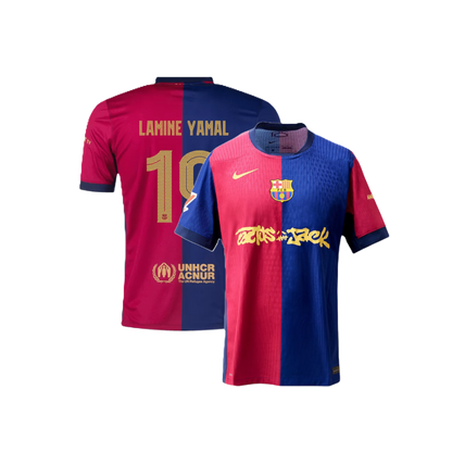 Barcelona LAMINE YAMAL #19 2024-25 Jersey Home Edition- TRAVIS SCOTT
