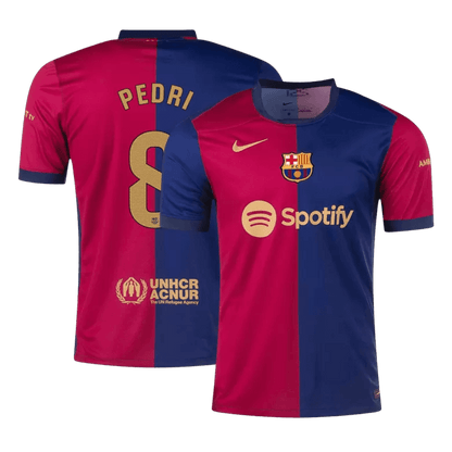 Fans Galaxy | Barcelona PEDRI #8 2024-25 Jersey Home Edition- Spotify Full Logo | €29.50