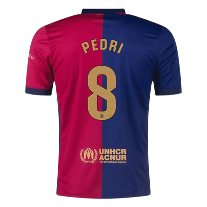 Fans Galaxy | Barcelona PEDRI #8 2024-25 Jersey Home Edition- Spotify Full Logo | €29.50