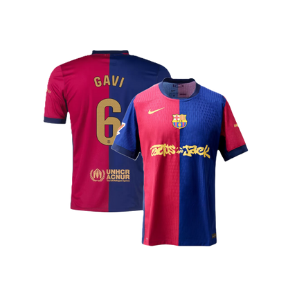 Barcelona GAVI #6 2024-25 Jersey Home Edition- TRAVIS SCOTT