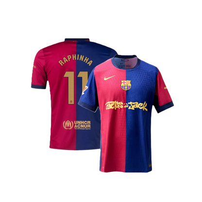 Barcelona RAPHINHA #11 2024-25 Jersey Home Edition- TRAVIS SCOTT