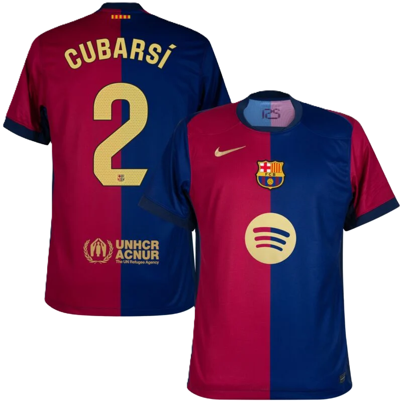 Barcelona Cubarsi #2 2024-25 Jersey Home Edition - Spotify Logo Only