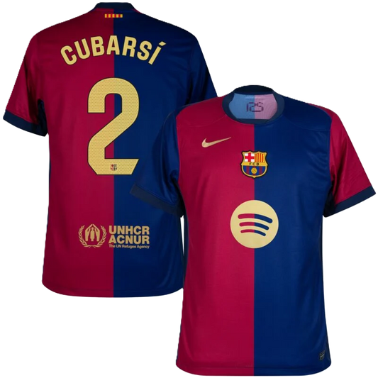 Barcelona Cubarsi #2 2024-25 Jersey Home Edition - Spotify Logo Only