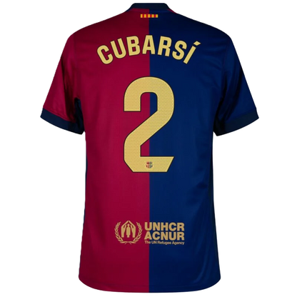 Barcelona Cubarsi #2 2024-25 Jersey Home Edition - Spotify Logo Only