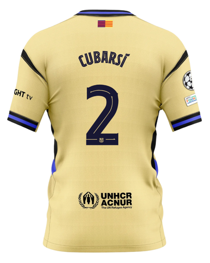 Barcelona CUBARSI #2 2025/26 Jersey Away Edition Kobe Bryant - Spotify Logo Only
