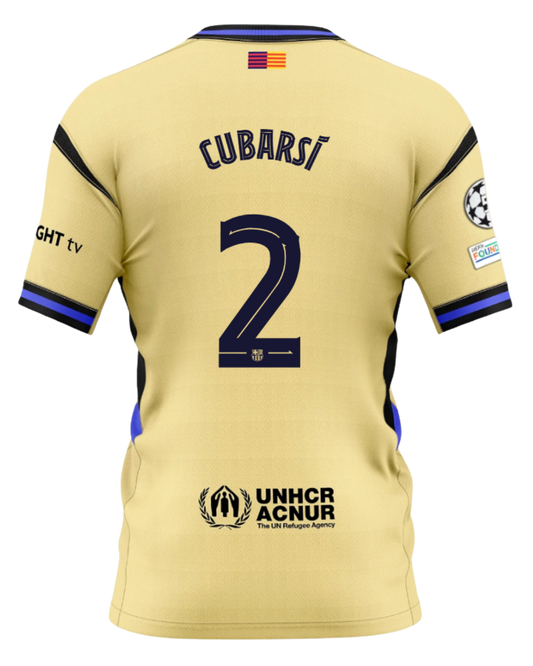 Barcelona CUBARSI #2 2025/26 Jersey Away Edition Kobe Bryant - Spotify Logo Only