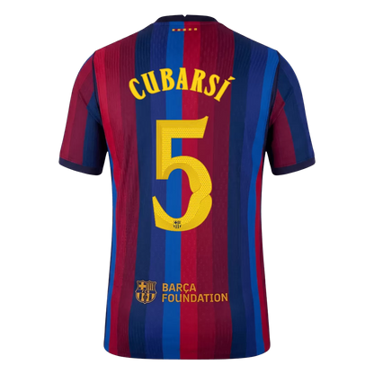 Barcelona CUBARSI #5 2026/27 Home Jersey UCL Edition