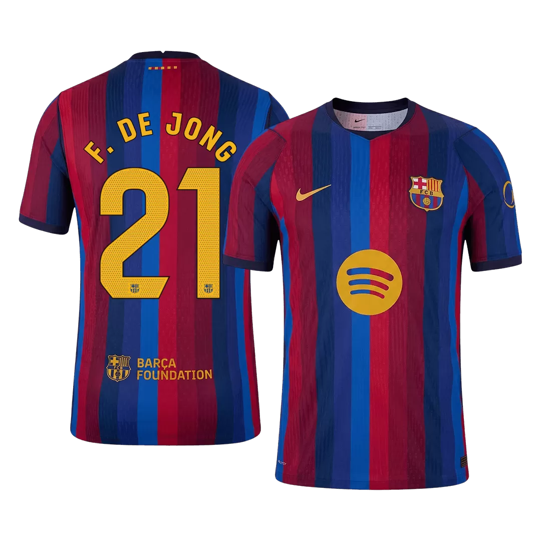 Barcelona DE JONG #21 2026/27 Home Edition Jersey