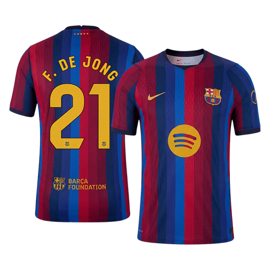 Barcelona DE JONG #21 2026/27 Home Edition Jersey
