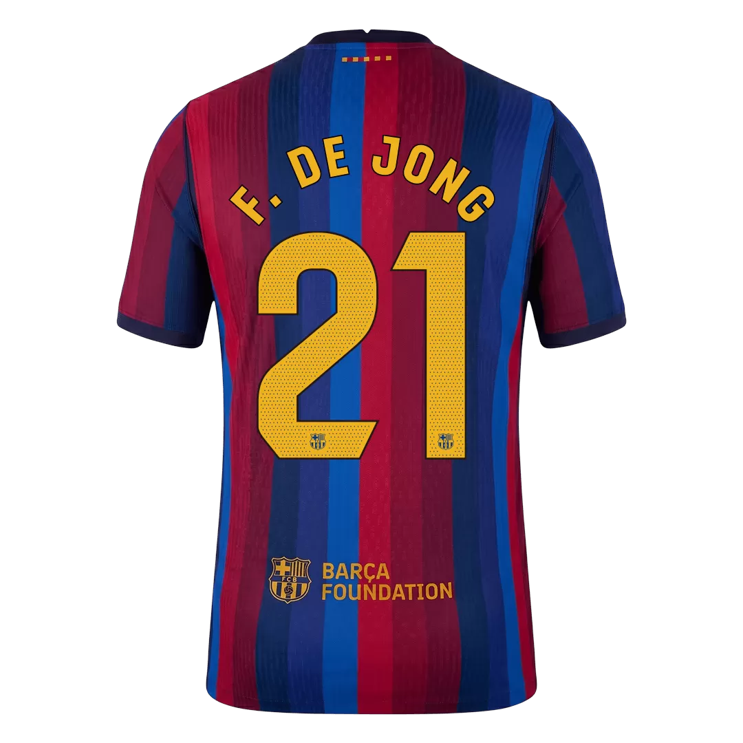 Barcelona DE JONG #21 2026/27 Home Edition Jersey
