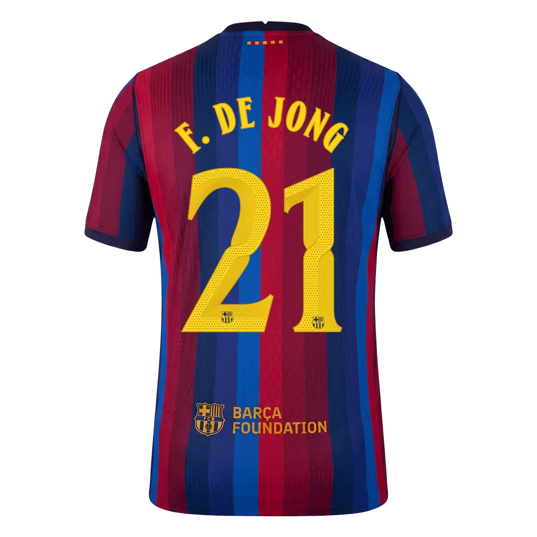 Barcelona DE JONG #21 2026/27 Home Jersey UCL Edition