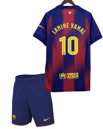 Barcelona LAMINE YAMAL #10 2025/26 Home Edition Kit - Spotify Full Logo