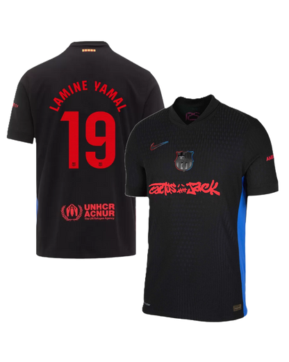 Barcelona LAMINE YAMAL #19 2024-25 Jersey Away Edition- TRAVIS SCOTT