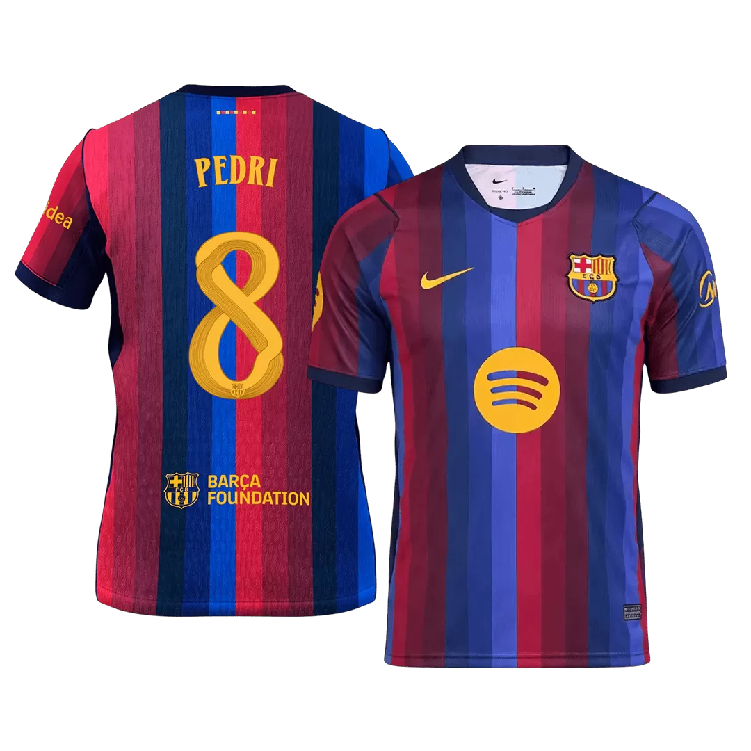 Barcelona PEDRI #8 26/27 Home Jersey UCL Edition